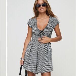 Black and White Gingham Dress